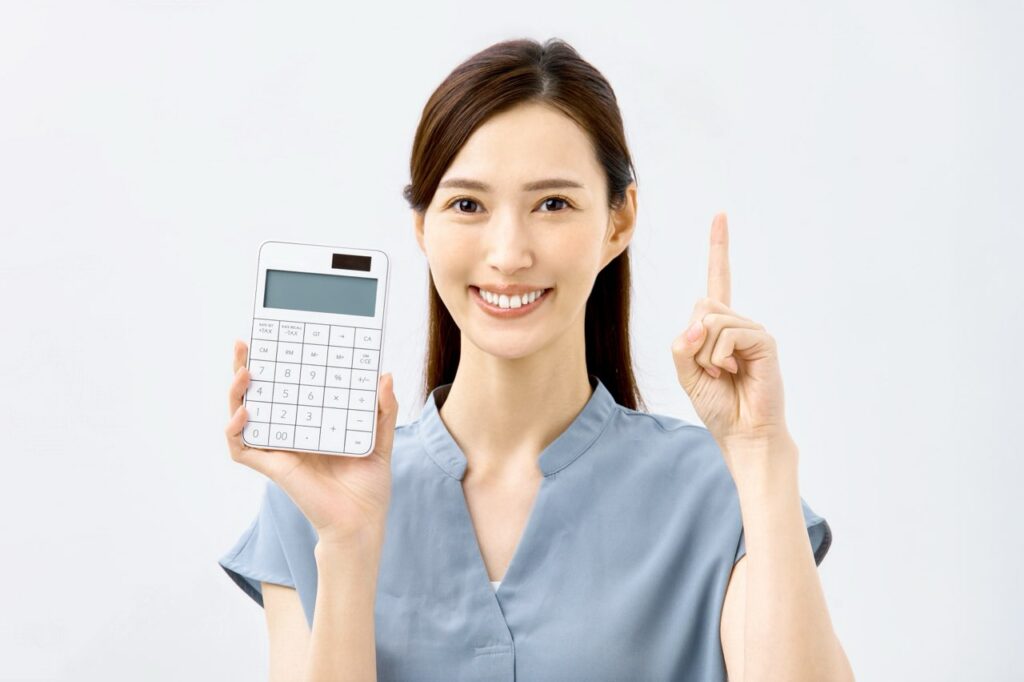 計算をしている様子