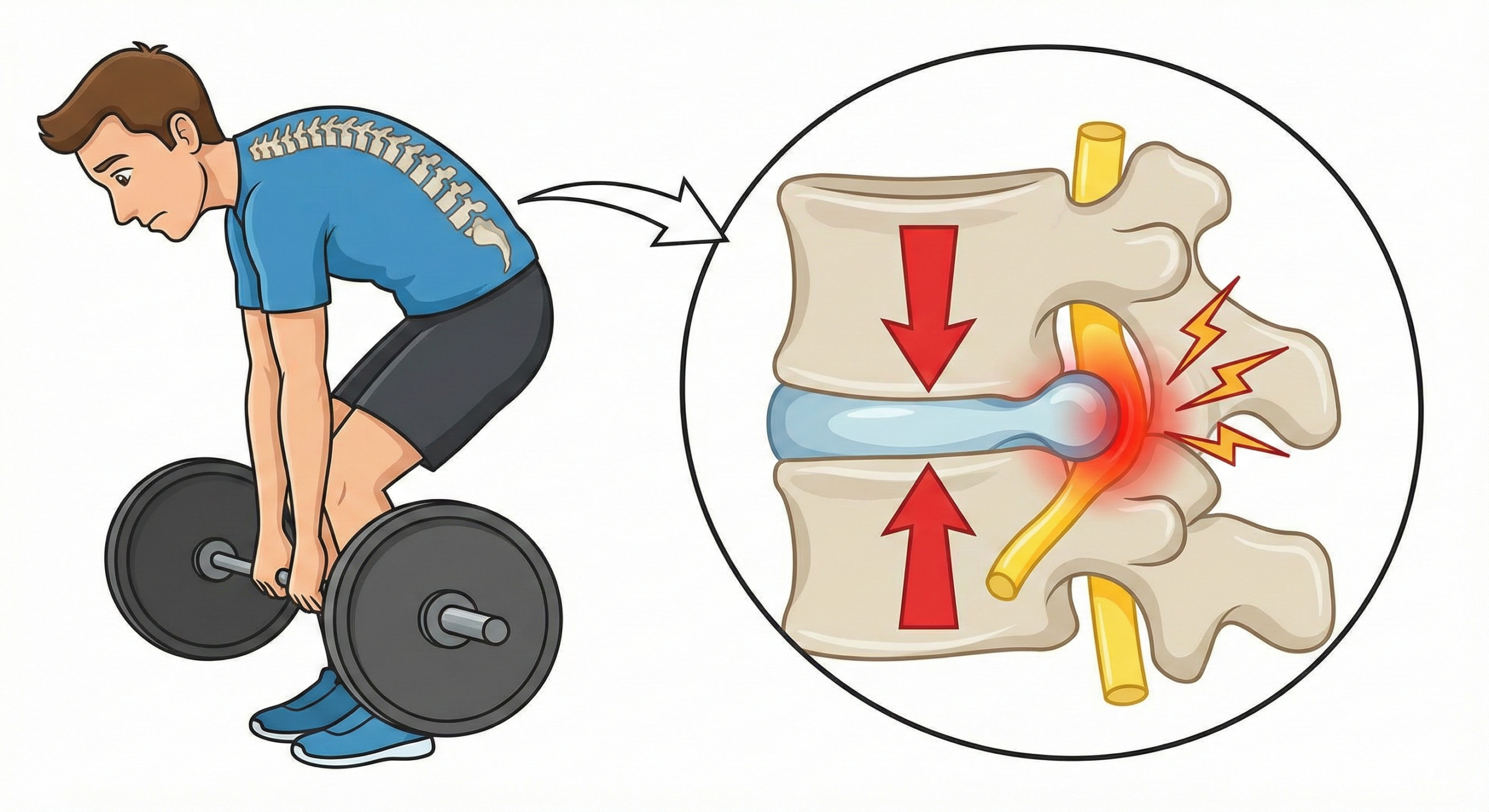 猫背のデッドリフトの腰痛原因と対策解説