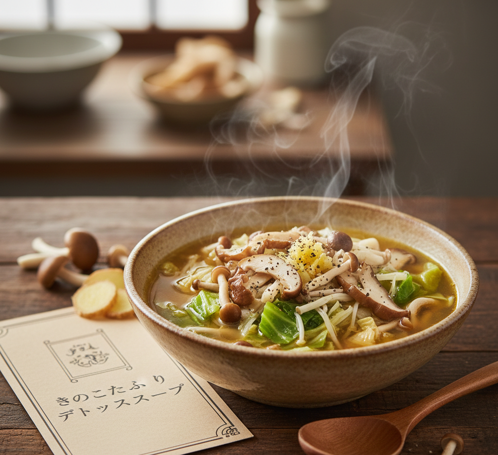 きのこたっぷりデトックススープ