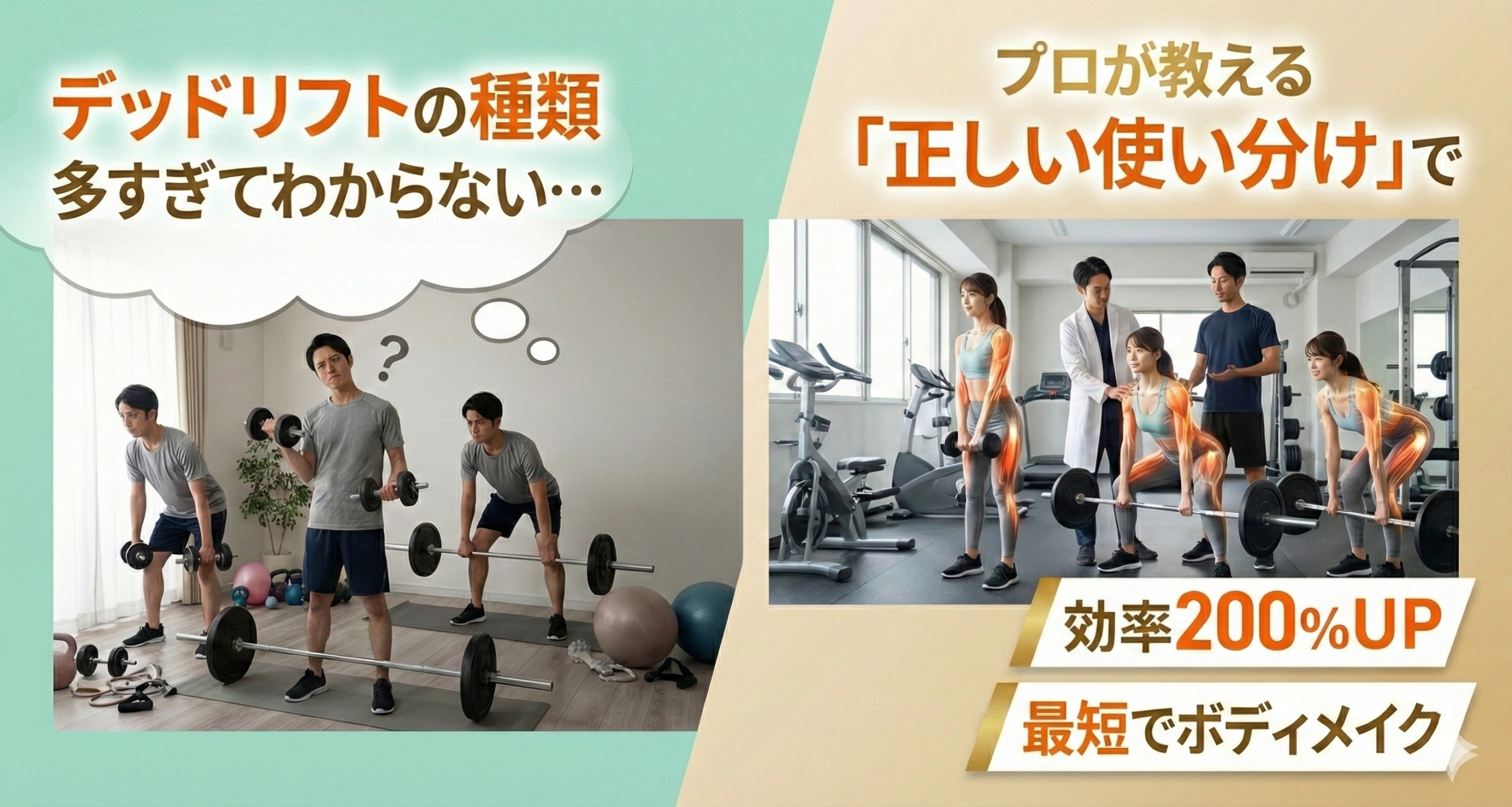 デッドリフトの種類と使い分け解説